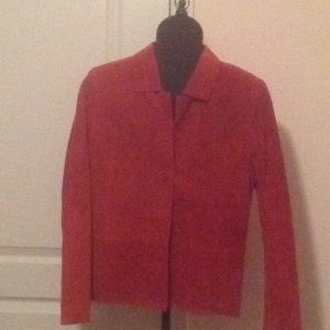 Bernardo Lined Brushed Leather Blazer